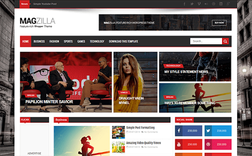 Mag Zilla Blogger Template Mag Zilla Blogger Template