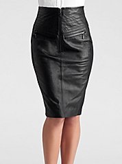 Wanted - Leather Pencil Skirt
