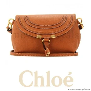 Crown Princess Mary style Chloé Marcie Petite Leather Shoulder Bag