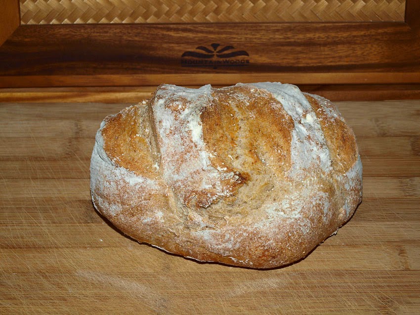 Pellet Smoker Cooking Artisan Bread in 5 Peasant Loaf