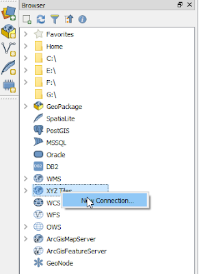 Make a new connection in XYZ Tiles Make a new connection in XYZ Tiles