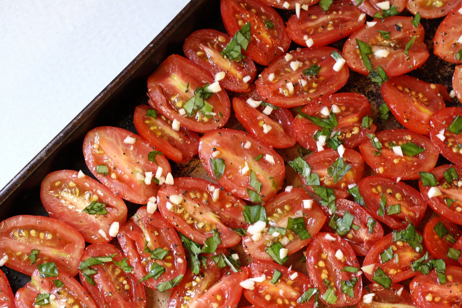 Oven Roasted Tomatoes Saving Room for Dessert