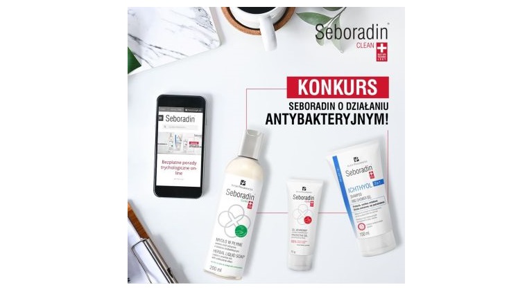 Wygraj zestaw nowości Seboradin o działaniu antybakteryjnym Konkurs