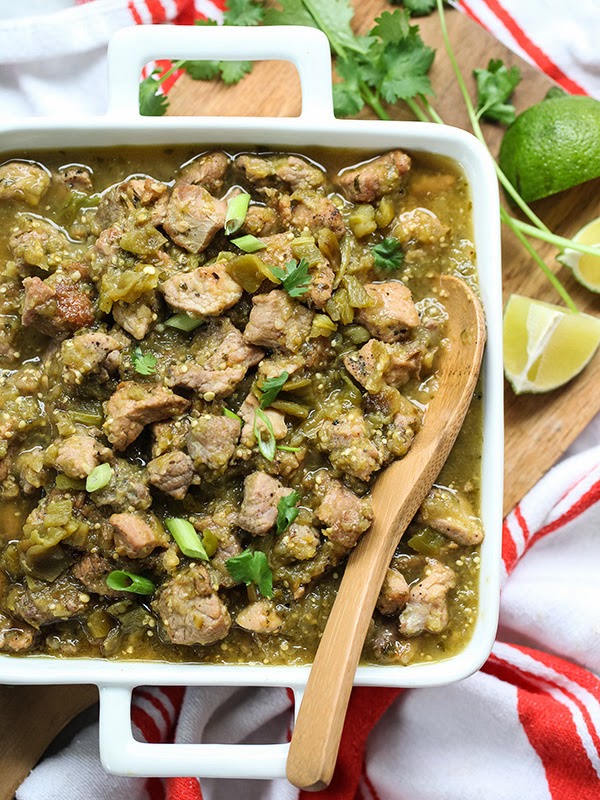 Slow Cooker Hatch Green Chile Verde from FoodieCrush - Slow Cooker or ...