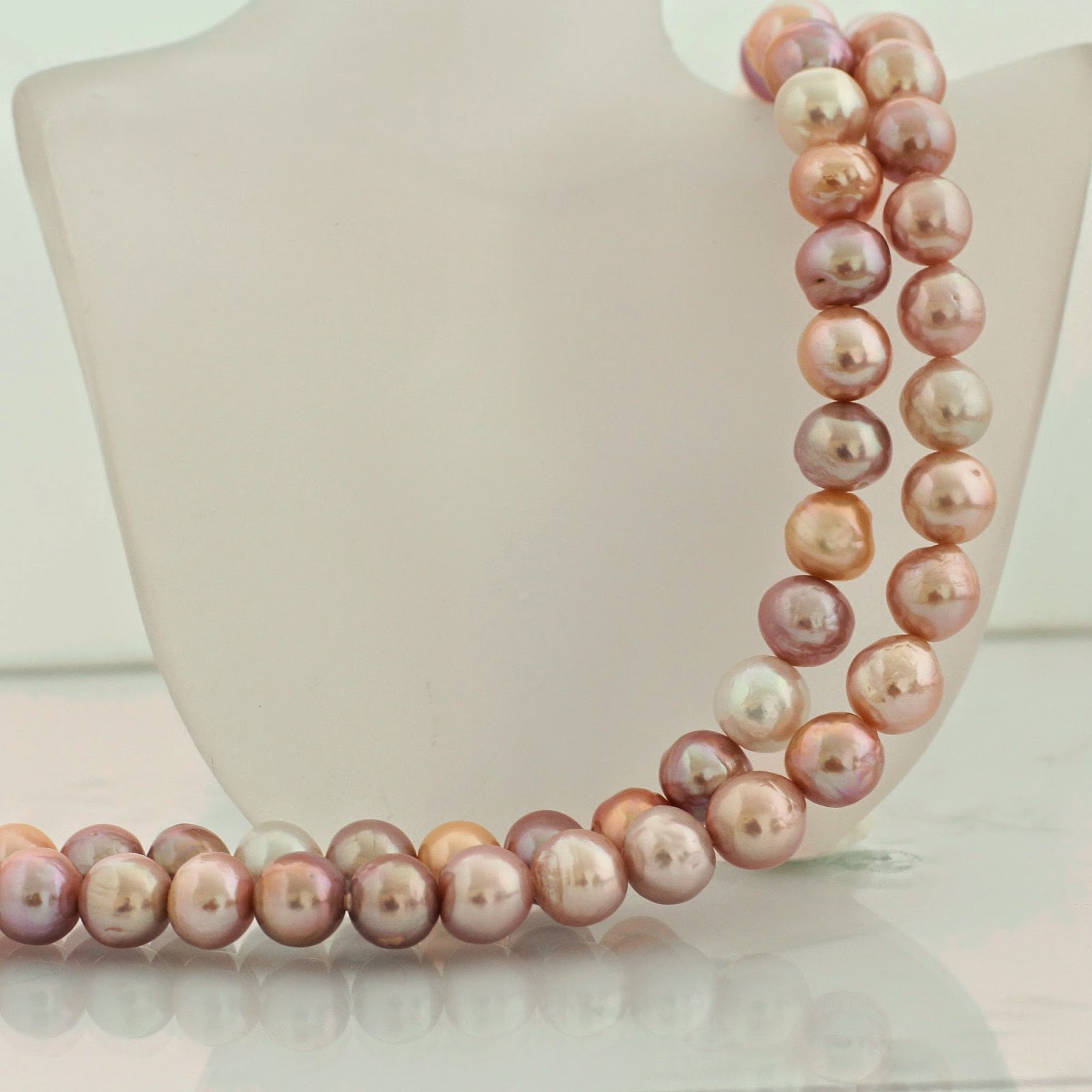 freshwater pearl necklace purple 