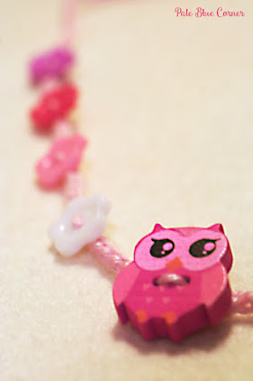 Three Owls Crochet Necklace