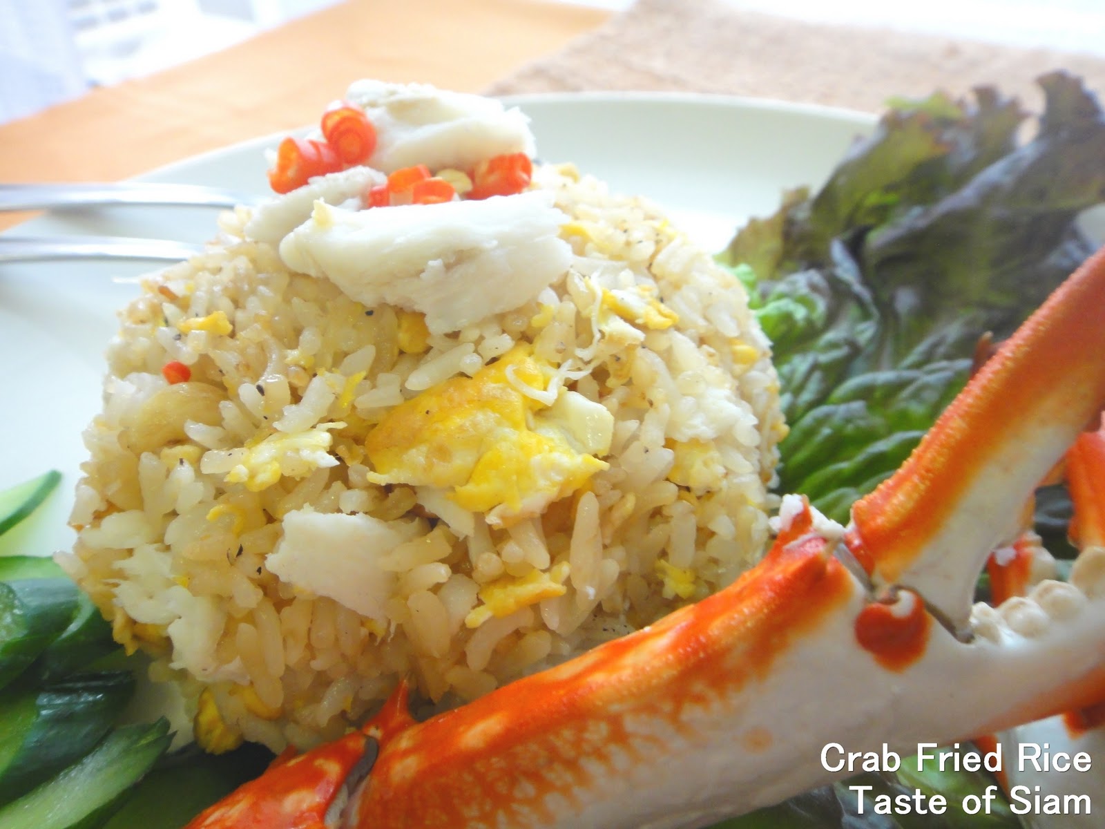 Crab Fried Rice - Taste of Siam