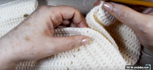 Como saltar la manga a crochet