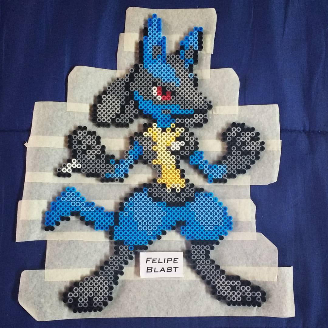FelipeBlast Tutorial ★ Como hacer a Lucario en Hama/Perler Beads