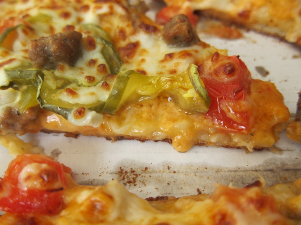Review Papa John's Double Cheeseburger Pizza