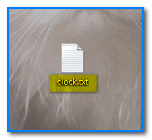 Make a Clock by Notepad