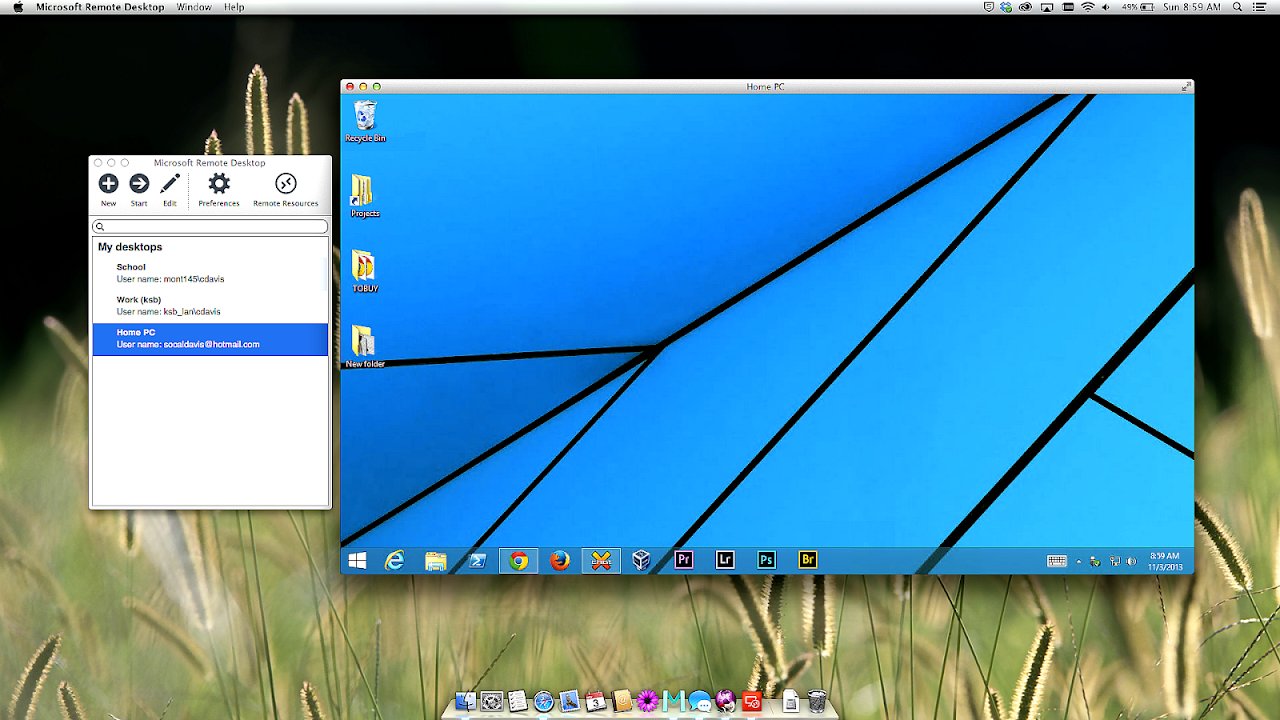 Remote Desktop Connection Manager 22 Connect Choices