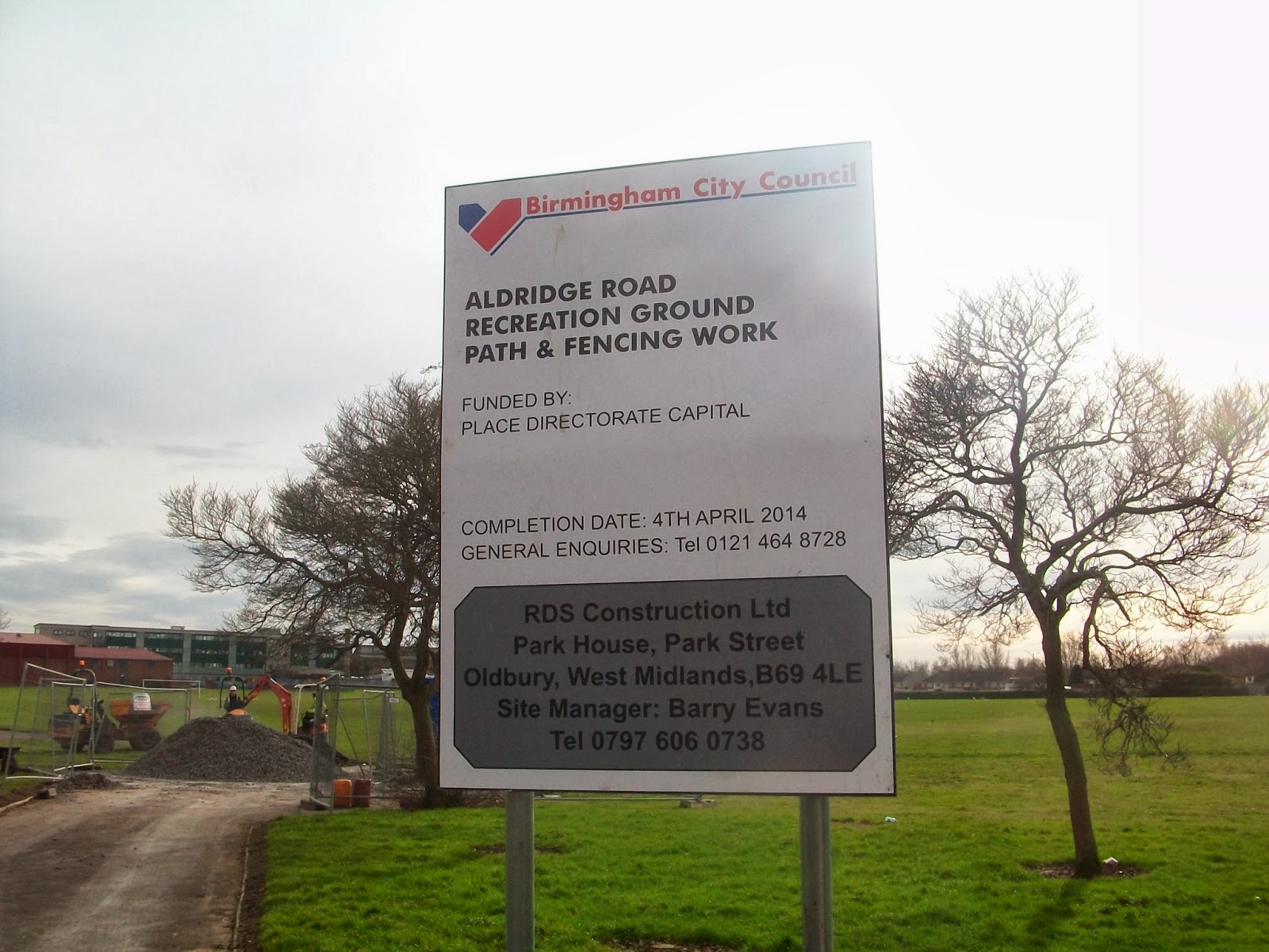 Keith Linnecor News & Views from Oscott Ward ALDRIDGE ROAD