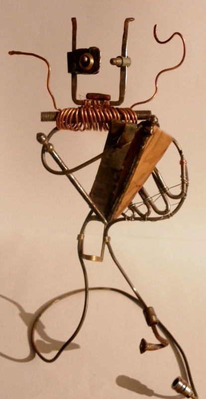 Samouraï - Sculpture métal recyclage upcycling Samouraï - Sculpture métal recyclage upcycling