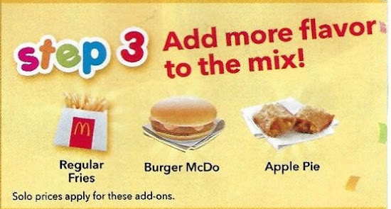 McDo Party food mix add ons