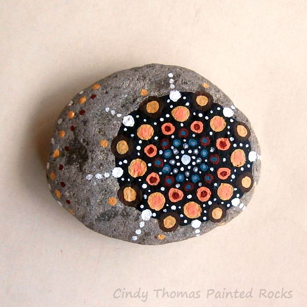 Painting Rock Stone Animals Nativity Sets More How To Paint Cindy Thomas Painted Rock Mandala 1