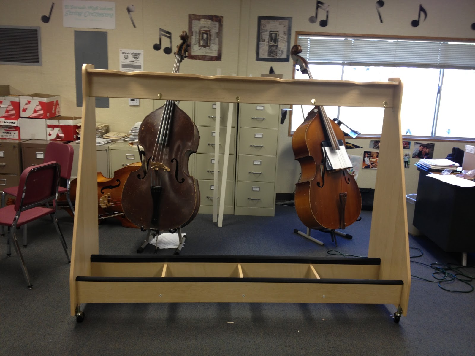 Mr. Nowak's orchestra blog New bass rack!