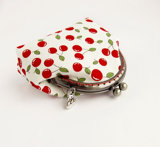 кошелек, вишни, sewing шитье, purse, cherry