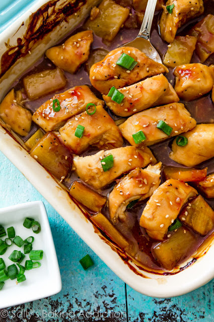 Το Μενού της Εβδομάδας - Weekly Meal Plan # 45 - Ioanna's Notebook - Baked Pineapple Teriyaki Chicken - Κοτόπουλο Teriyaki με Ανανά Κοτόπουλο Teriyaki με ανανά - Baked Pineapple Teriyaki Chicken