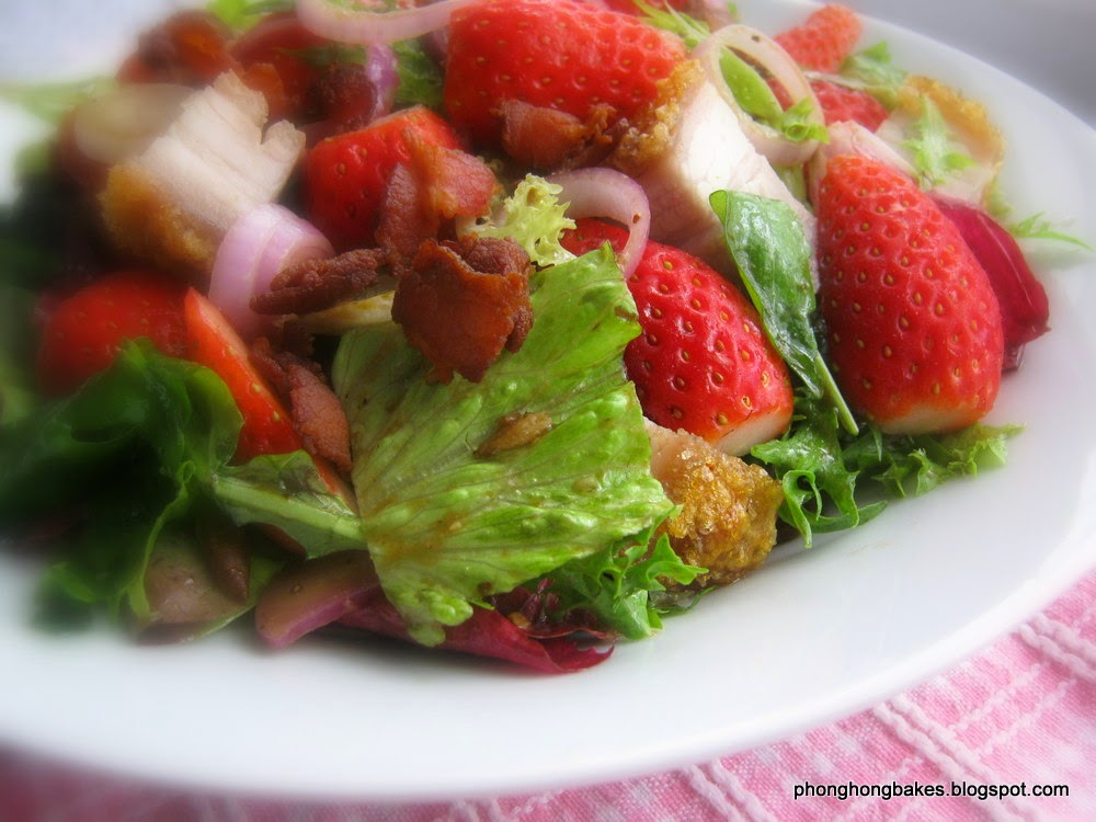 PH the Malaysian Carnivore Strawberry Salad with Balsamic Vinaigrette