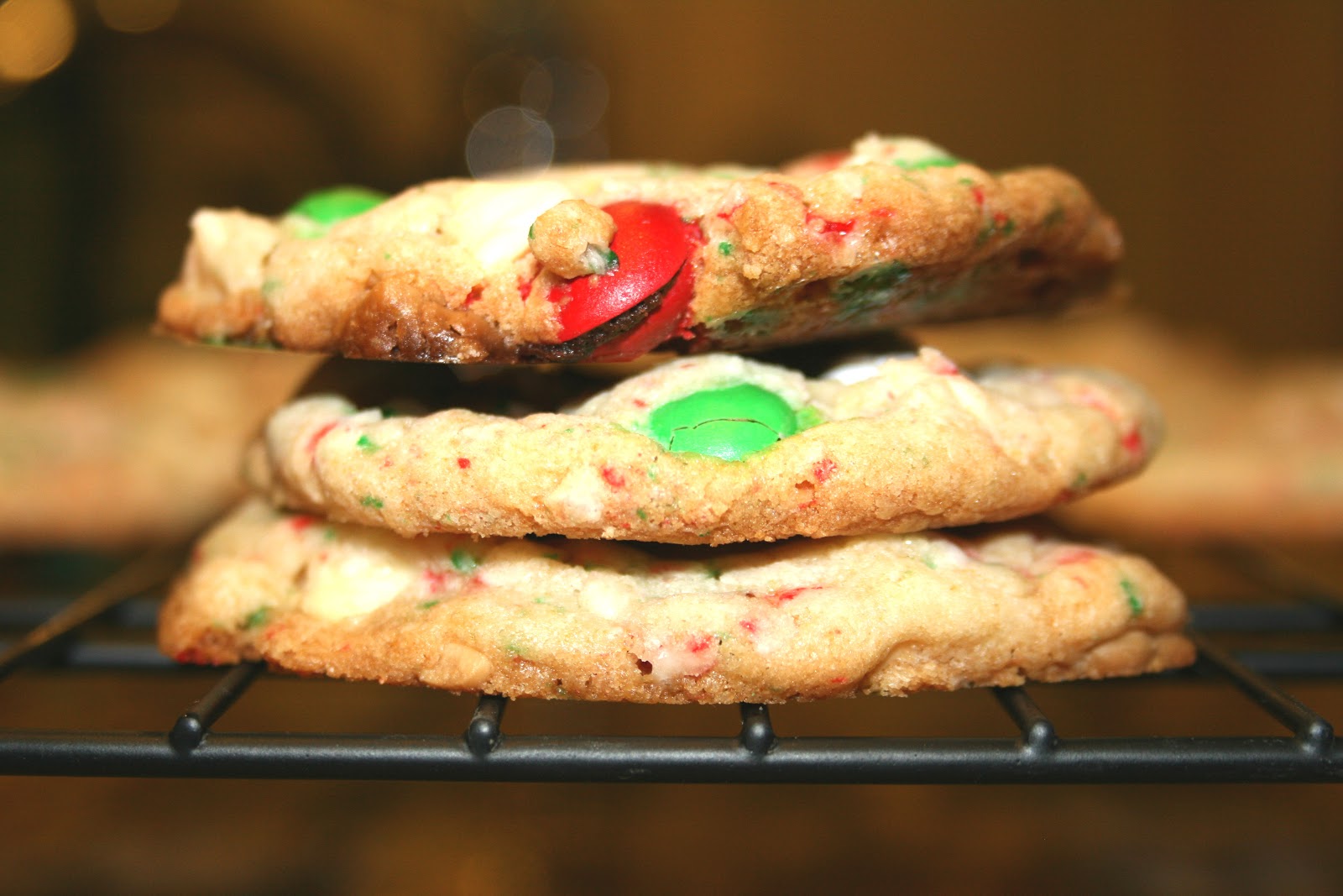 sugar & spice: White Chocolate Peppermint M&M Cookies
