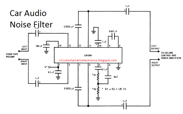 Car Audio Noise Filter Circuit - Electronic Circuit