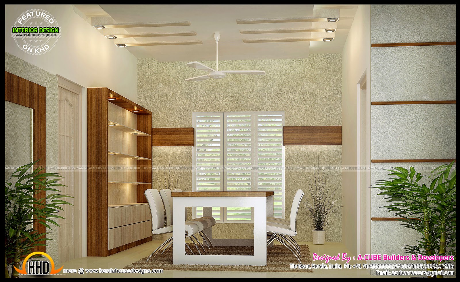 Thrissur Interior design - Kerala Home Design and Floor Plans - 9K ...