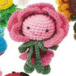 patron gratis muñeca flor amigurumi | free pattern amigurumi flower doll