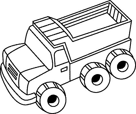 Coloring Transportation For Toddlers: Trucks Large Cars Coloring Pages