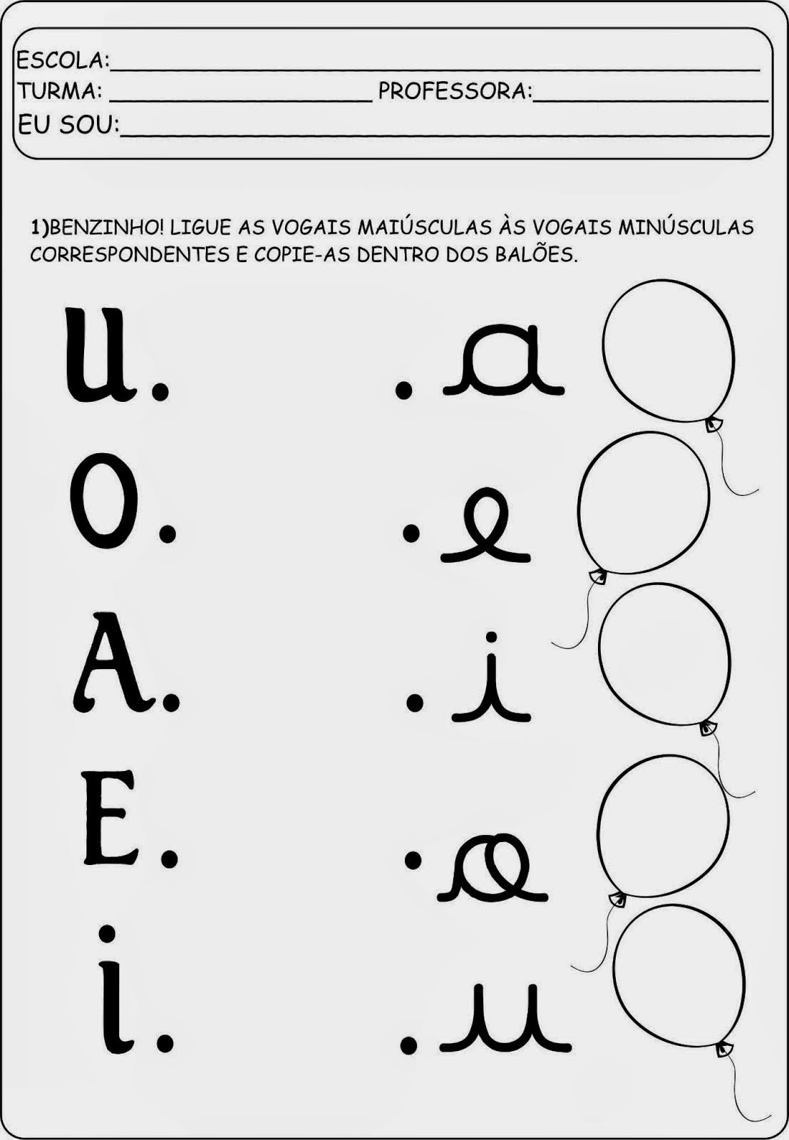 Baú Da Web 15 Atividades Com Vogais Para Imprimir E Colorir