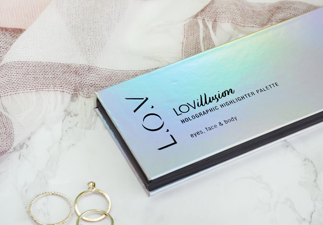 L.O.V LOVillusion Holographic Highlighter Palette in shade No. 100 Prismatic Attitude