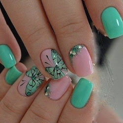 nail flower designs easy