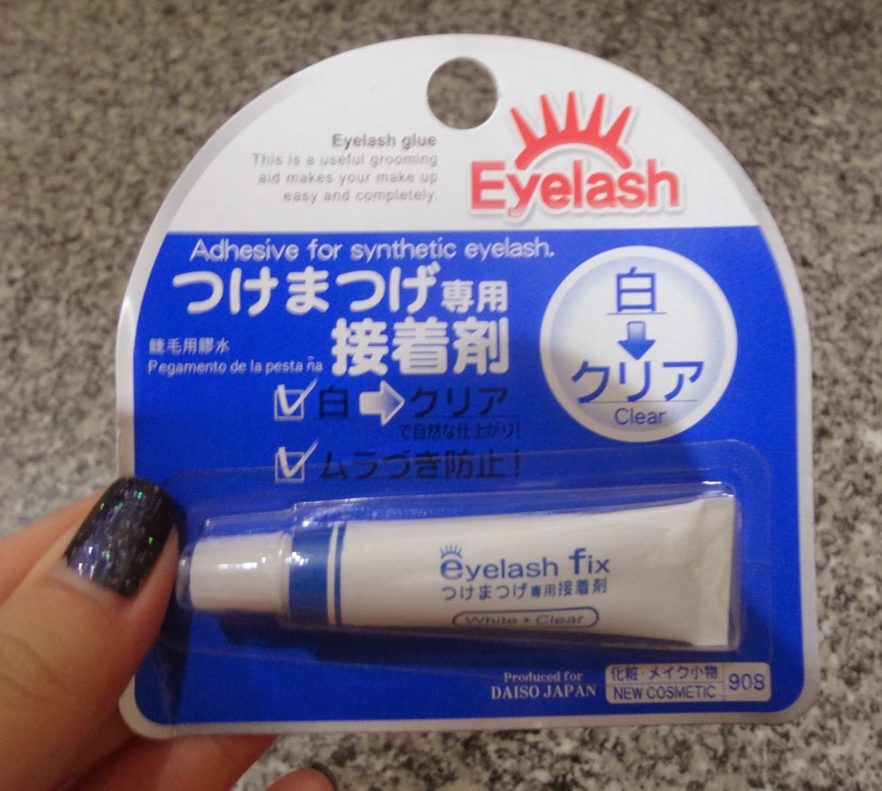 Eye Stories 01 Daiso Eyelash Fix Pink and Undecided