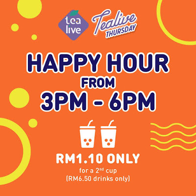 Tealive Asia Unitea Card Member Happy Hour Thursday Promo