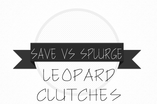 A save vs splurge post comparing leopard foldover clutches from Clare V and Sole Society.