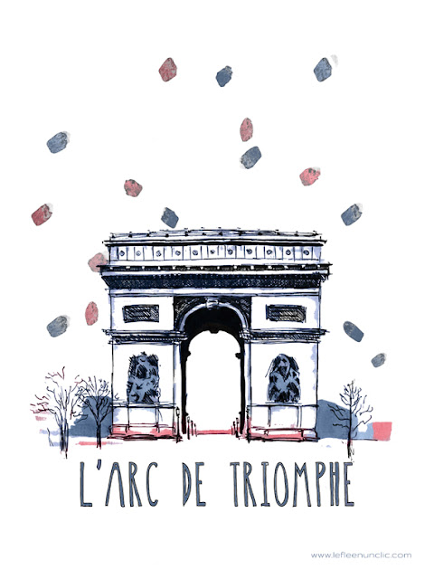 compréhension orale, histoire de l'arc de triomphe vidéo et affiche à télécgarger