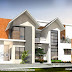 2167 square feet 4 bedroom mixed roof modern home design