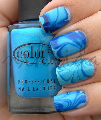 The Bloomin' Couch: Nail art : Nail marbling
