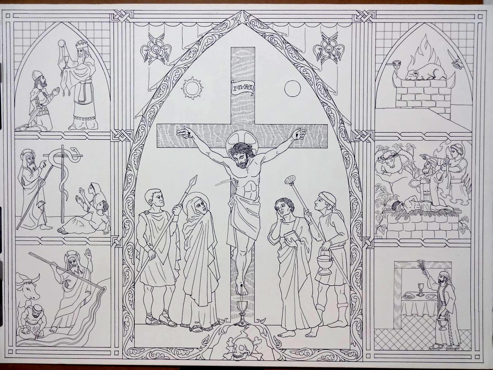 crucifixion with old testament typology a r danziger art design how crucifixion works