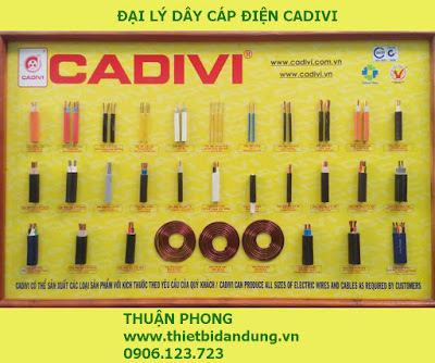 Đại lý dây cáp điện Cadivi tại Tiền Giang 100% giá gốc