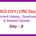WBCS 2019 | UPSC | Ancient History Questions Quizzes Day- 2