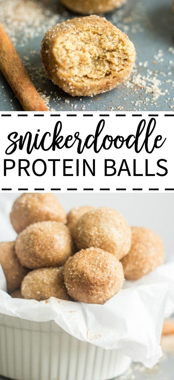Snickerdoodle Protein Balls [Gluten Free] - CookPed