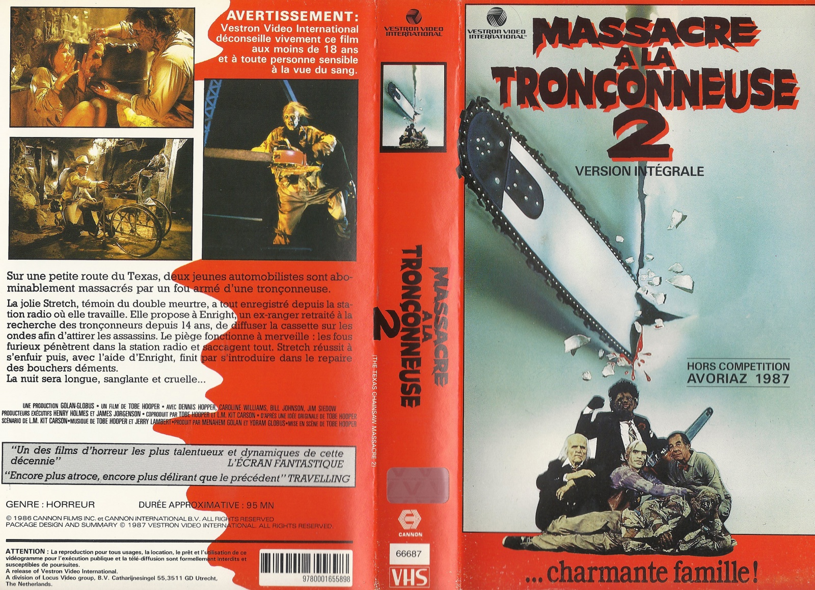 Avis Sur Massacre à La Tronçonneuse Massacre à la tronçonneuse 2 1986