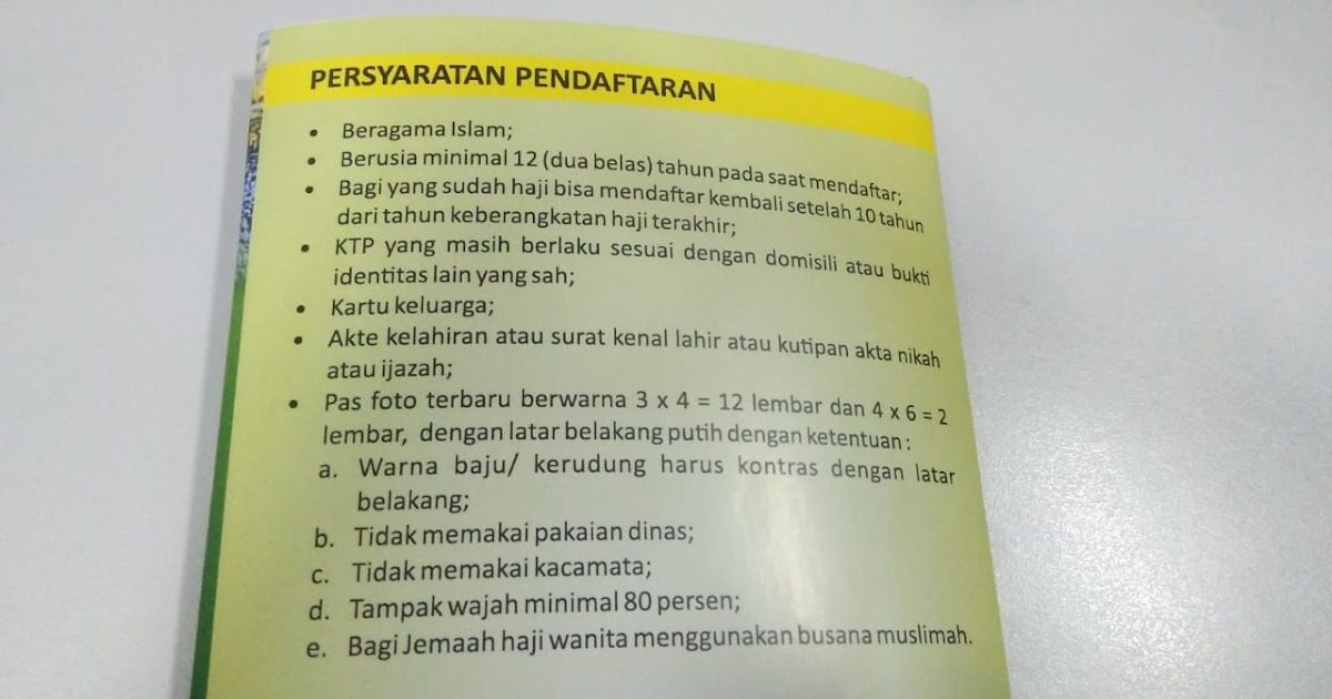 Daftar Bank Penerima Setoran (BPS) Pendaftaran Haji