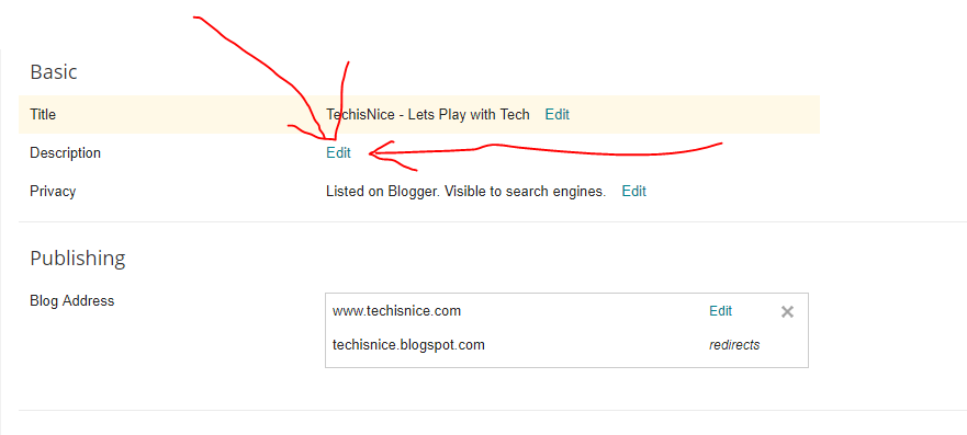 How to Add Meta Description in Your newly made Blogger Website