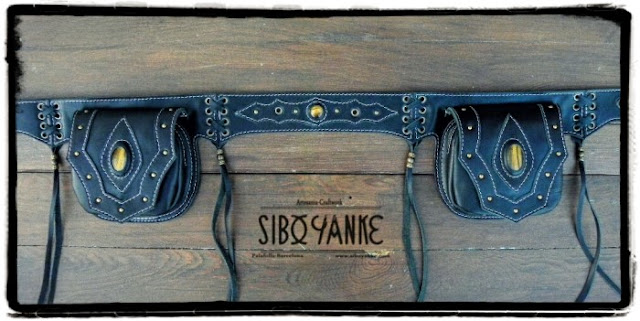 Leather Utility Belt, Riñonera Fanny Pack, Festival Belt, Festival Bag, Boho Belt, Gypsy Belt