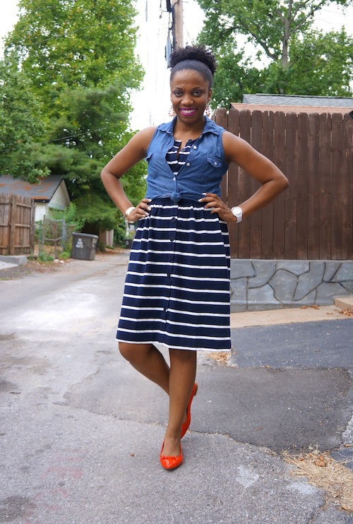 Casual Friday: J.Crew Stripe Button-front Dress - Economy of Style