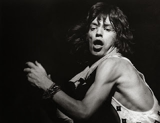 Mick Jagger 1972, photo by Bob Gruen