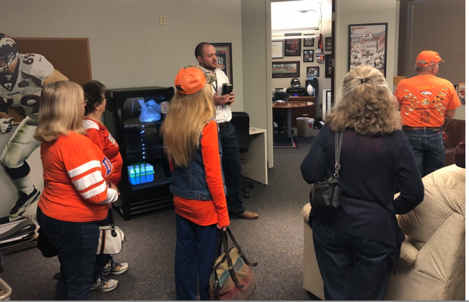 Touring 104.3 The Fan Radio Studios Denver Broncos Quarterback Club