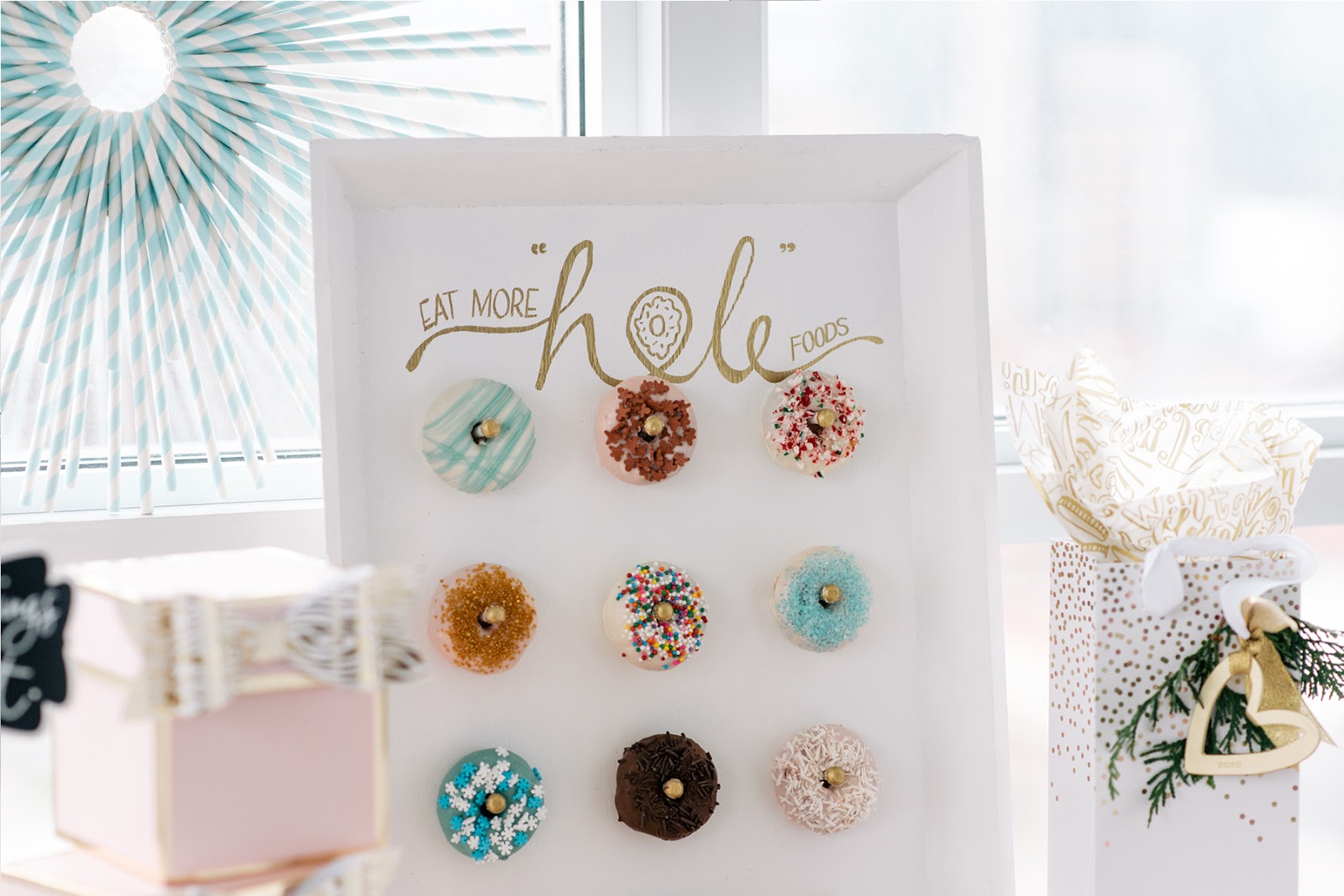 sweet DIY - donut display board for the holidays and beyond | Lorrie Everitt Studio